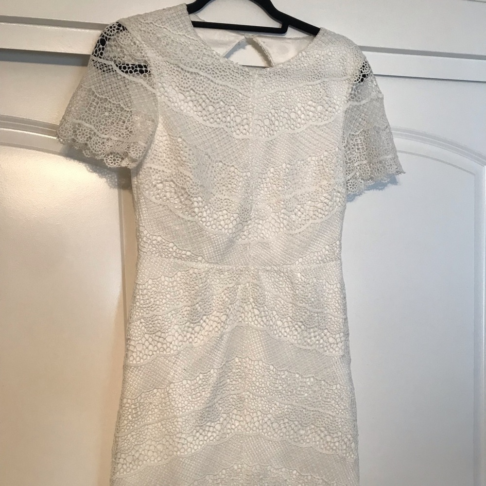 Lucy Paris - White Lace Dress